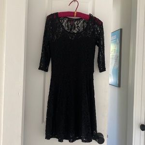 Material Girl Lace Illusion Party Dress